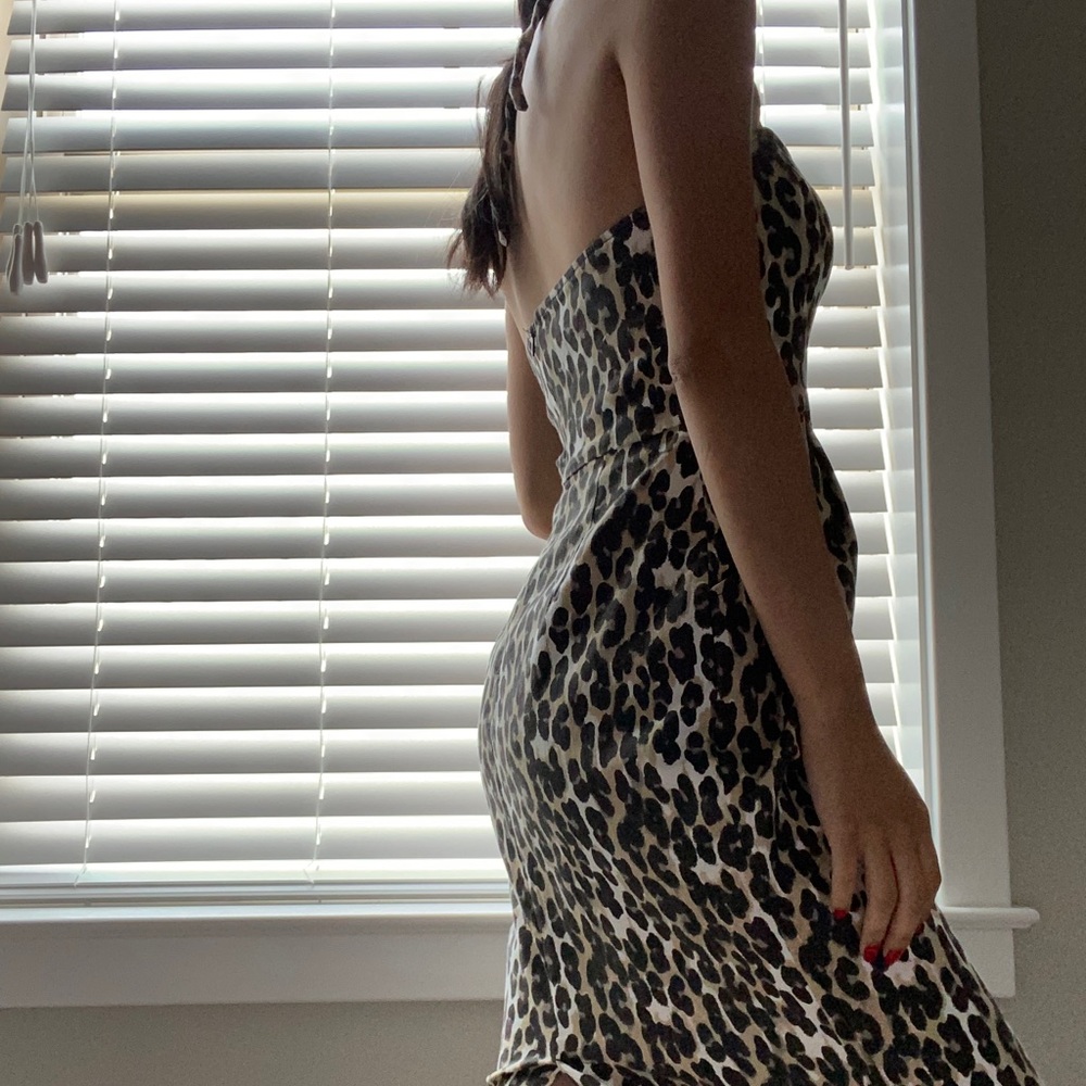 Urban Outfitters Leopard/Cheetah Print Midi Dress